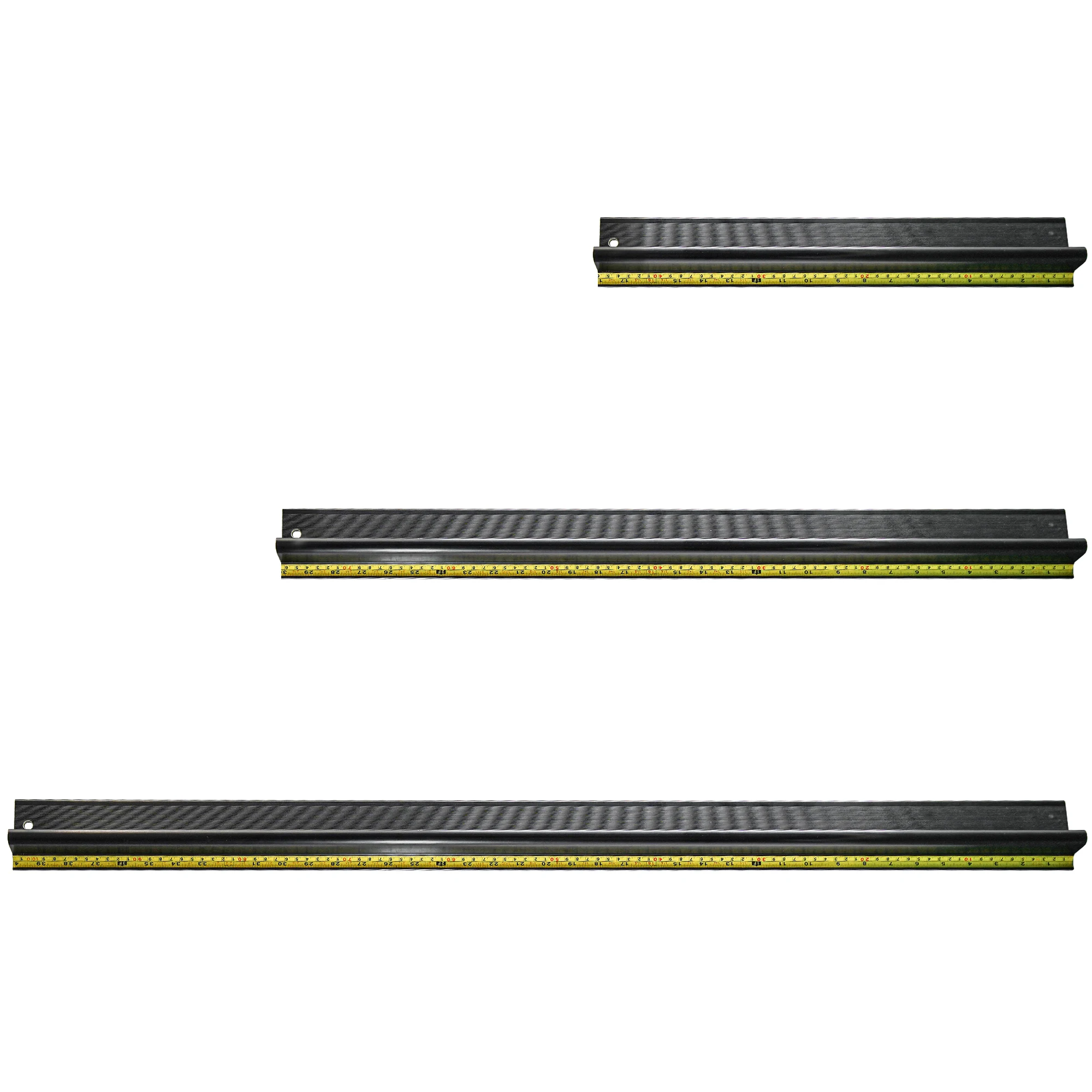 Straight ruler Aluminum Slim safety cutting ruler for Advertising materials