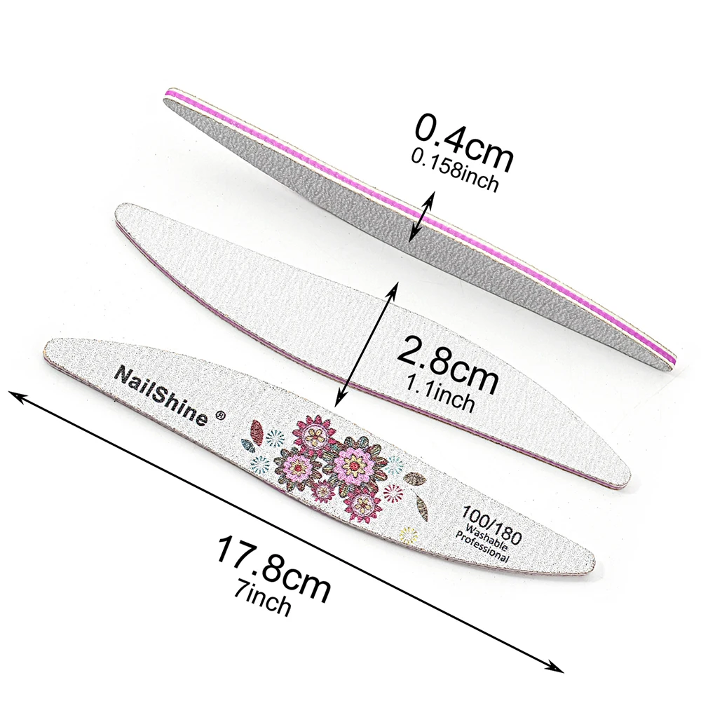 Профессиональная Цветочная пилка для ногтей в форме ивы специальный дизайн пластиковая стеклянная губка наждачная бумага красоты