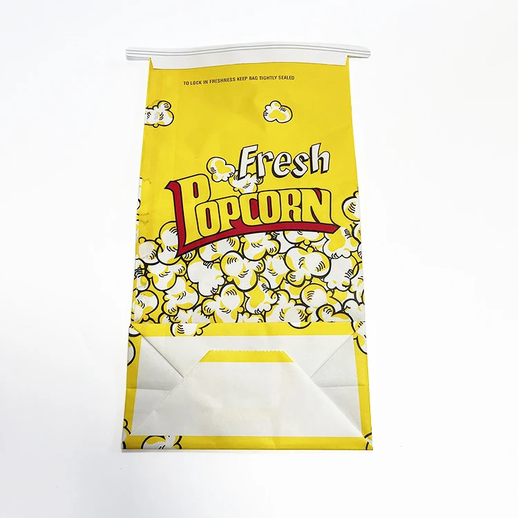 Kraft Paper Food Packaging Microwave Popcorn Paper Bag Custom Logo Printed