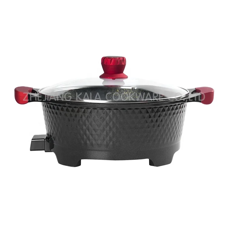 Электрическая сковорода из Ганы, сковорода для жарки, электрическая кухонная посуда, сковорода для жарки, сковорода без масла, сковорода с мраморным камнем от производителя