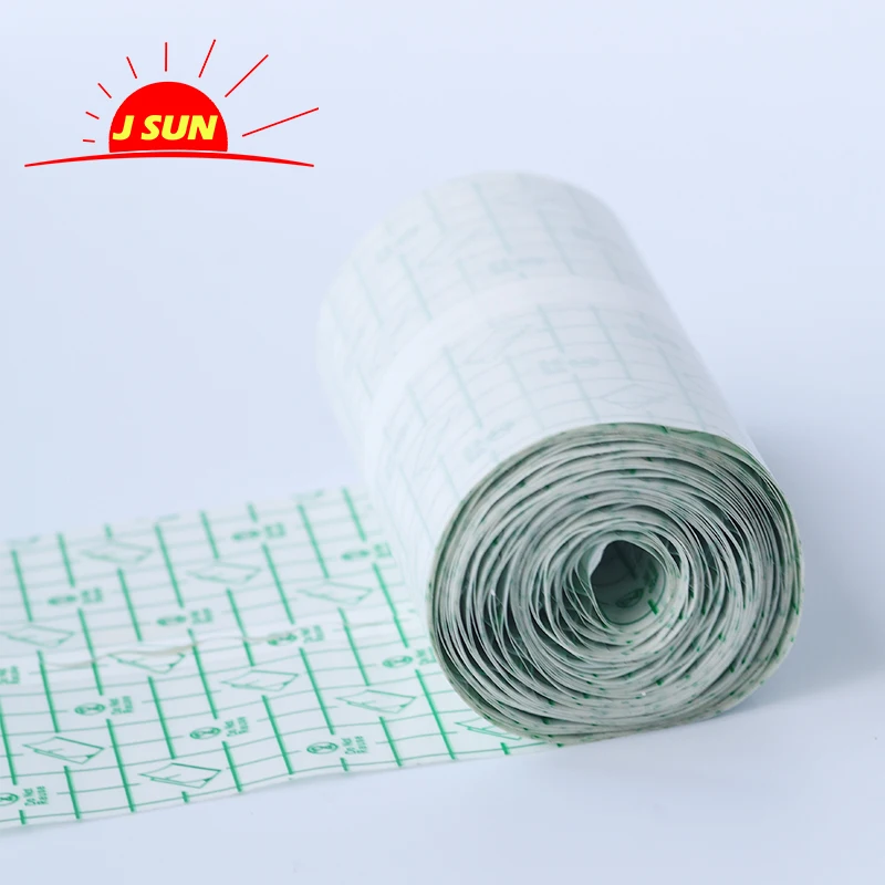 Wound dressing PU surgical fixed dressing breathable dressing wound free sample 15cm*5m