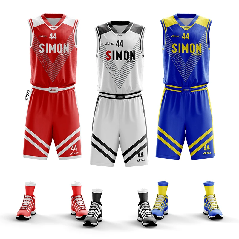 Akilex custom high quality basketball wear men basketball jersey 100% polyester comfortable full sublimated basketball uniform