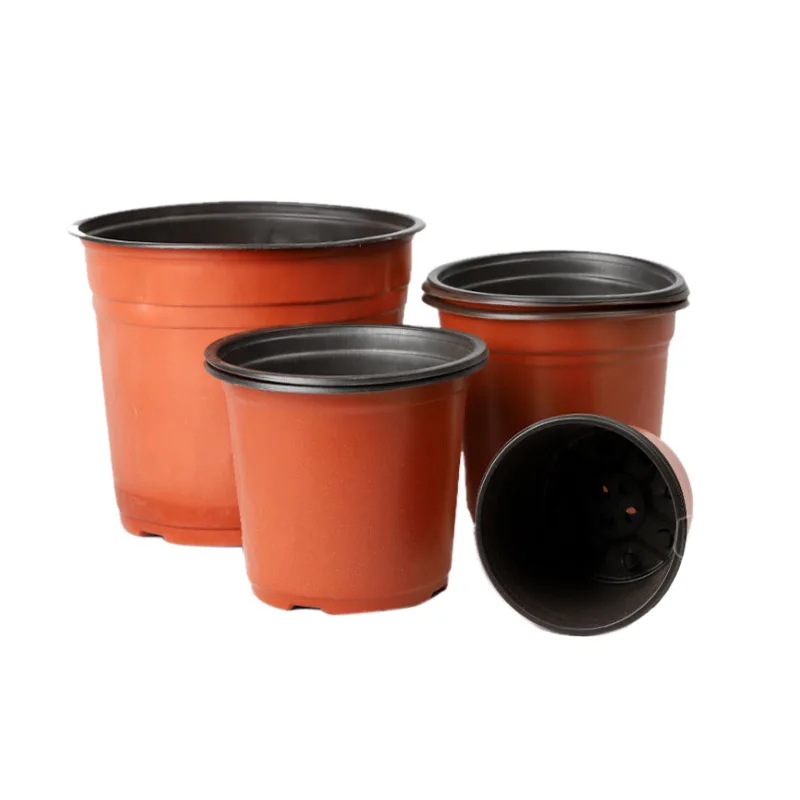 Wholesale  Garden Supplier  0.5 1 2 3 5 7 Gallon Black Plant Plastic Nursery Flower Pots
