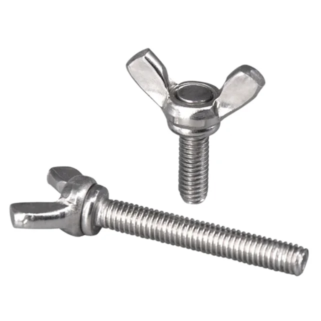 304 stainless steel butterfly screw Yuanbao hand twisted butterfly type claw bolt