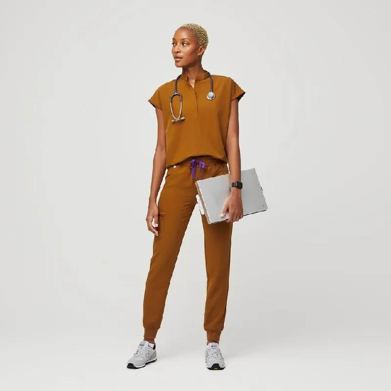 Brown Scrubs Wholesale Scrubs Uniforms Sets Medical Jogger Set Women Medical Scrubs