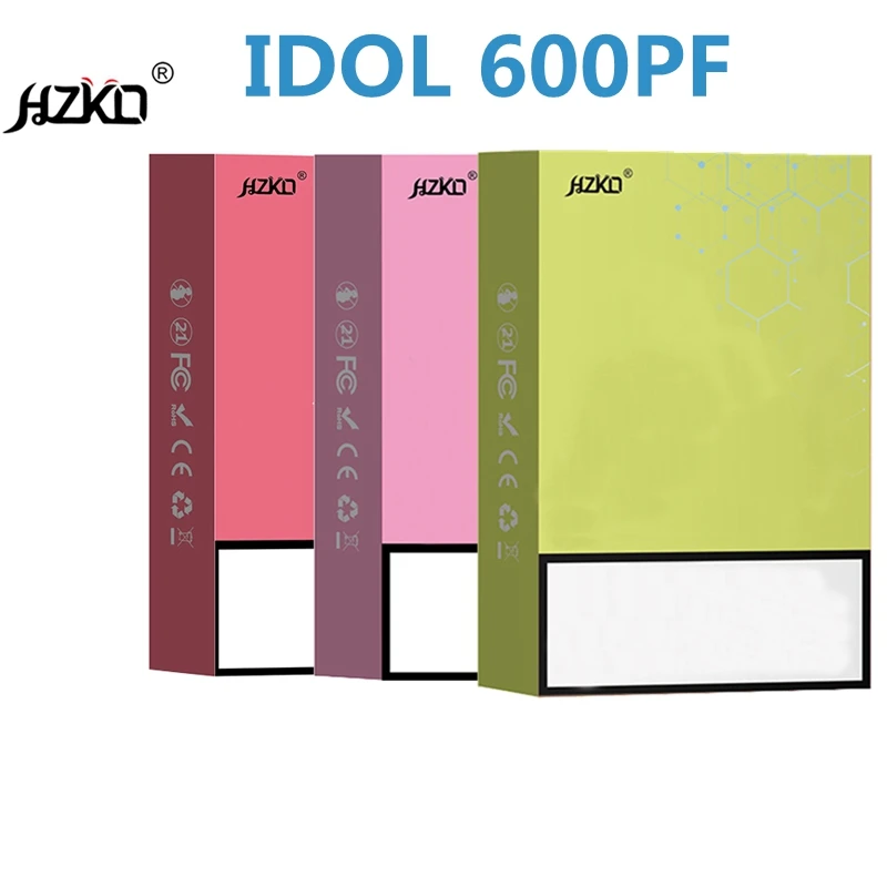 100% оригинальная HZKO IDOL 600 PF Упаковка популярна в Австралии 22 цвета для xxl max plus gunpod гексибар коробки