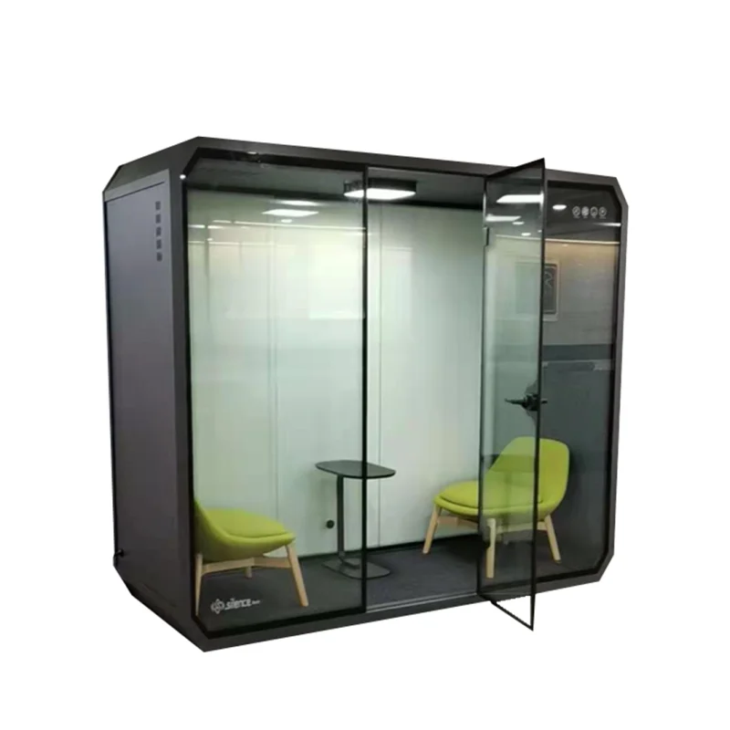 Portable Large Silent Room Mobile Insulation Work Space Office Wall Glass Pod Small Soundproof Booth