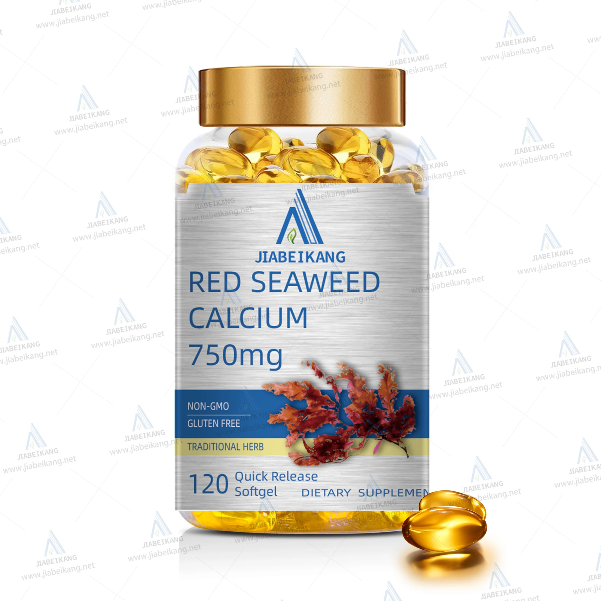GMP Factory oem Red Algae Softgels capsule  halal food supplement
