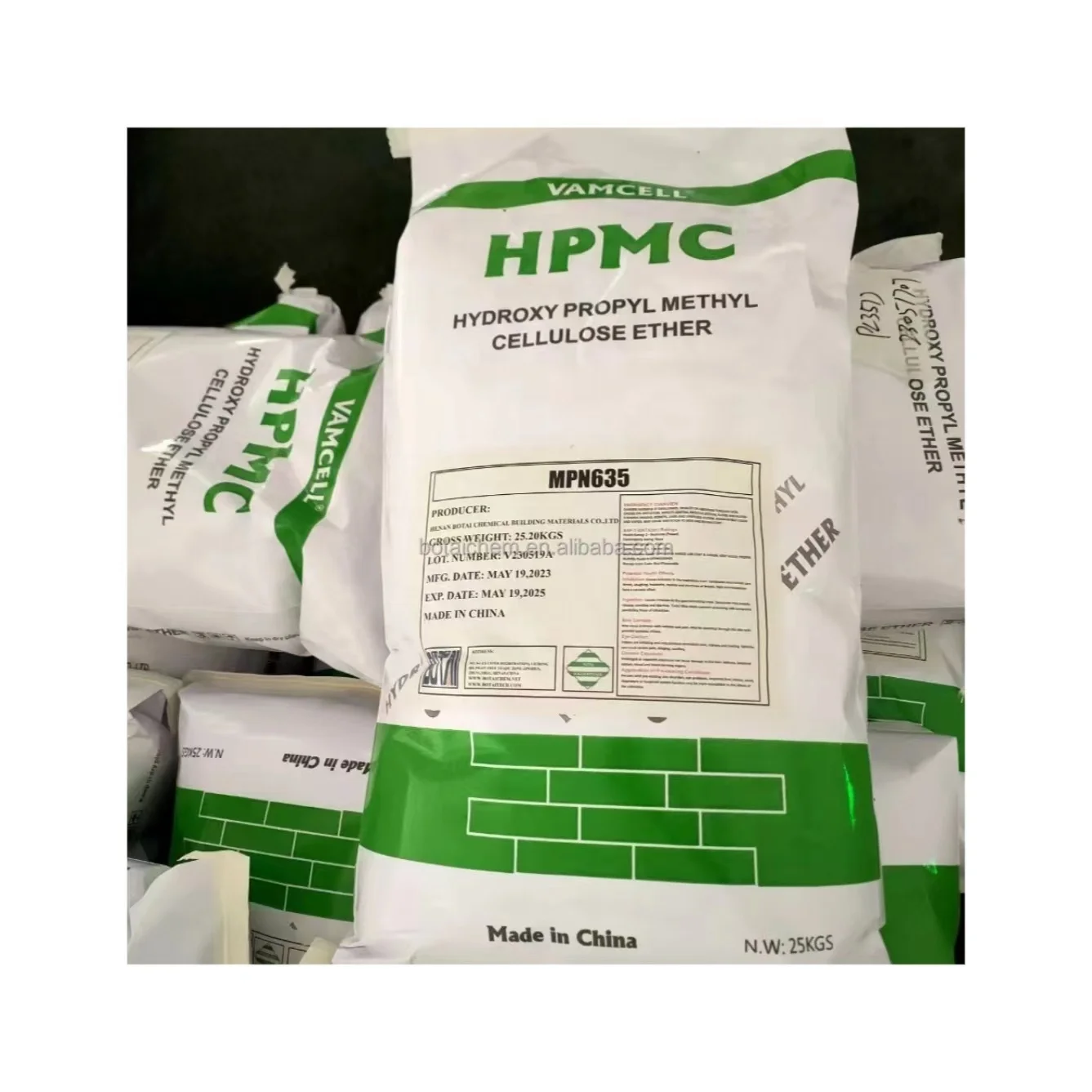 VAMCELL гидроксипропилметилцеллюлоза Hpmc для плитки клей hpmc гидроксипропил метилцеллюлоза 9004-65-3