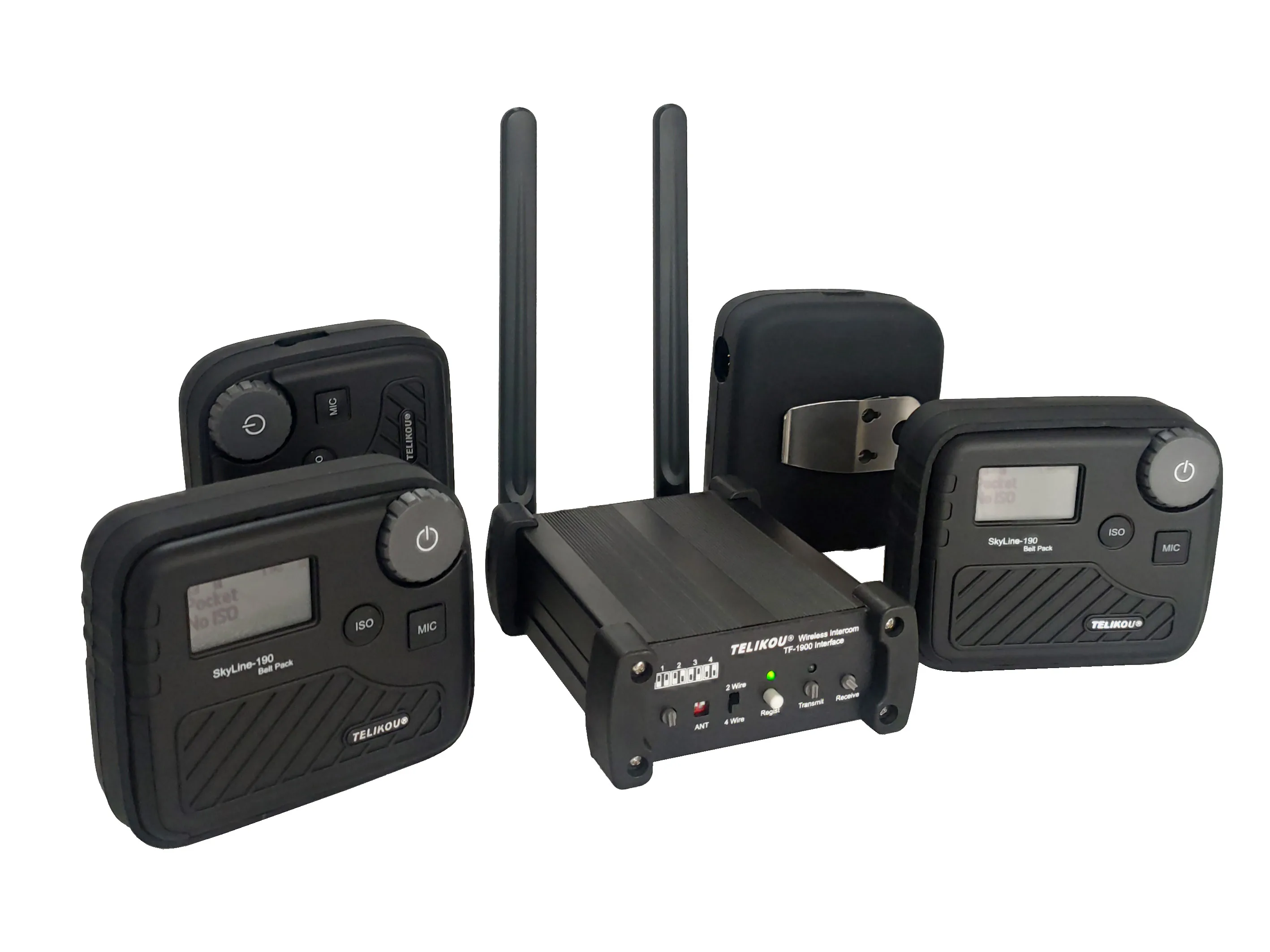 TELIKOU TF-1900 full duplex wireless interface WIRELESS INTERCOM  TALK BACK SYSTEM