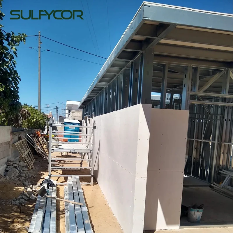 Fireproof Mgo Board Magnesium Oxide Panel Moisture Resistant Wall Cladding Panel Replacement of Gypsum Board in Construction