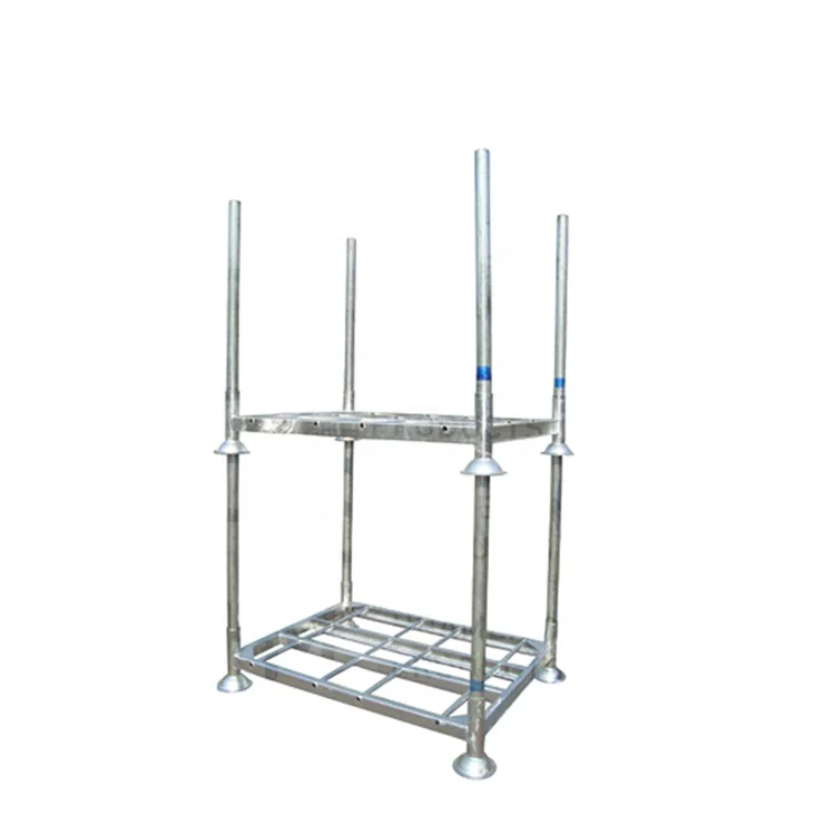 Heavy duty hot dip galvanized warehouse industrial detachable steel stacking rack