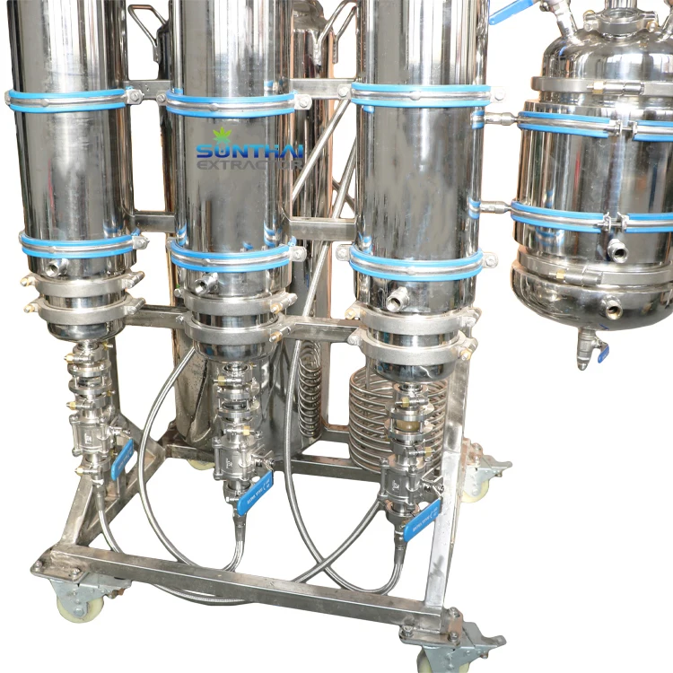 Sunthai 15lb closed loop extractor system With cooling coil and Molecular Sieve jacketed tanks