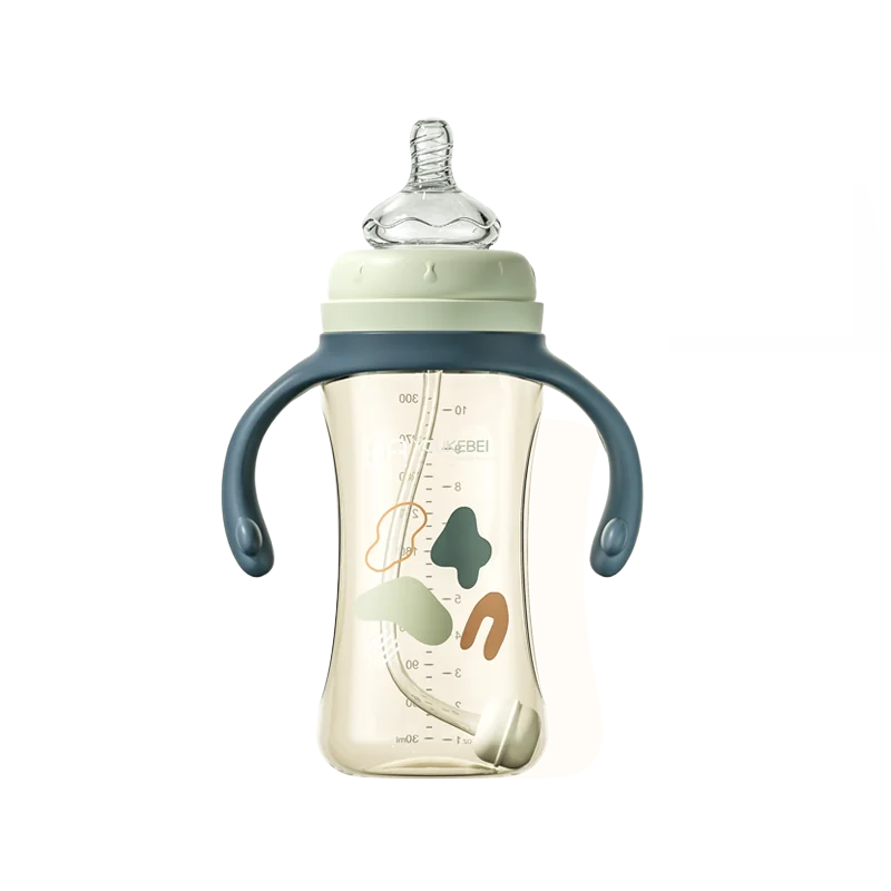 High Temperature Resistance 300ml PP White Baby Bottle Nipple Tooth Guard Anti-Colic Cup 0-12 Months Biberones Baby Products