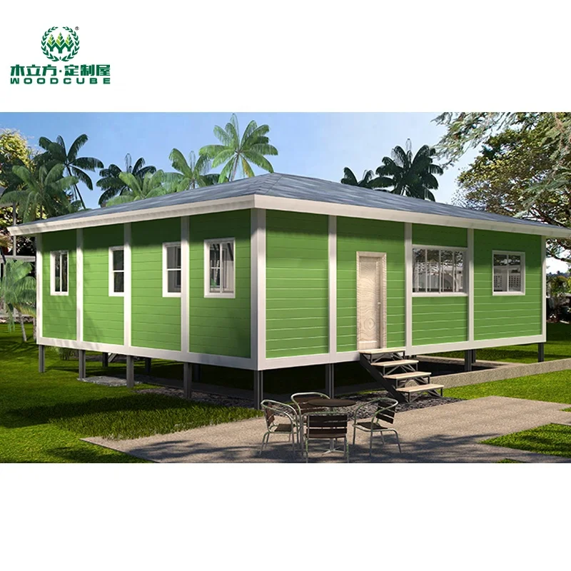 Prefab house in Nepal price light steel frame 2 bed room light steel structure prefab houses