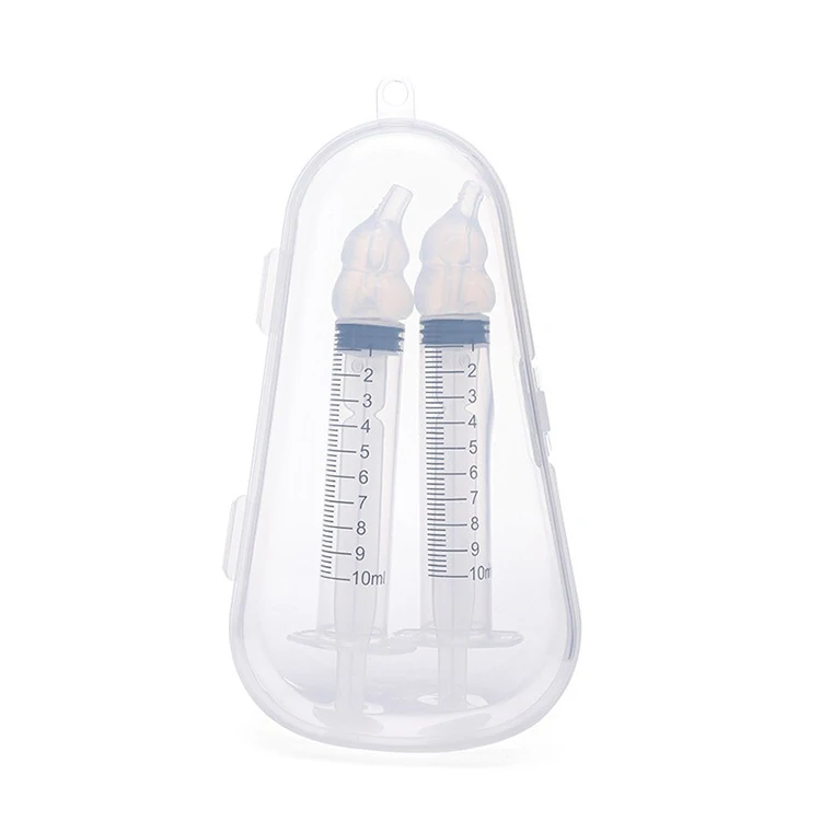 2024 new arrival bpa free soft silicone baby nasal aspirator manual flushing type syringe baby nasal aspirator