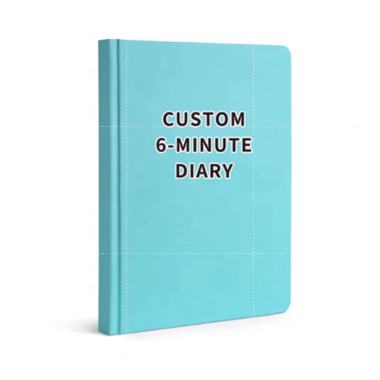 Fully Customizable A Day Guide Mindfulness Daily Planner Gratitude Paper Notebook Journal Print Book 6 Minute Diary