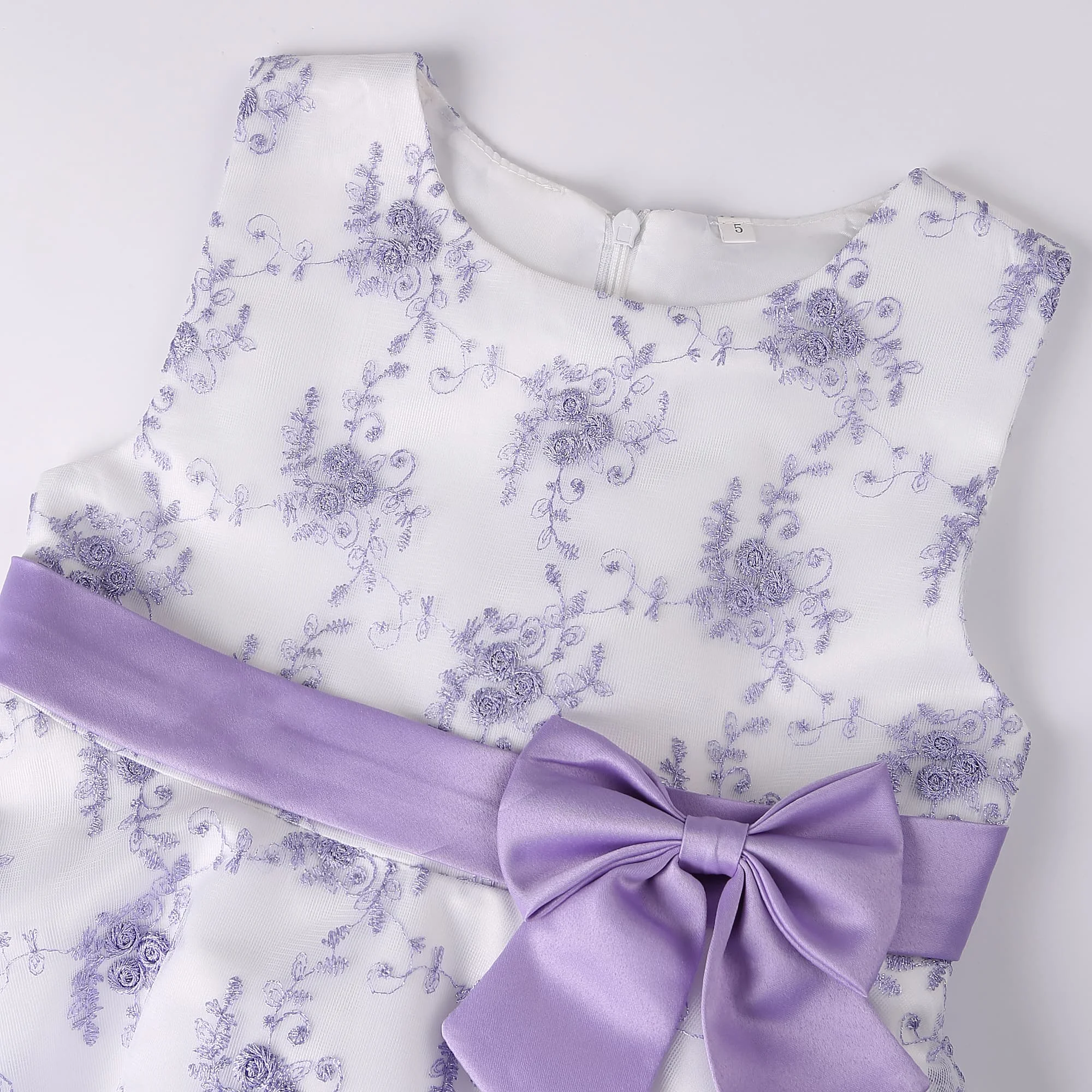 Flower Girl Dress Shows New Arrivals Sleeveless Design Competition for Girls Birthday Ao Dai Dress
