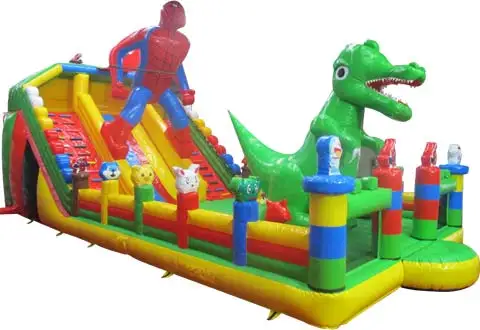 commercial PVC customized theme large  inflatable slides playground slide for sale