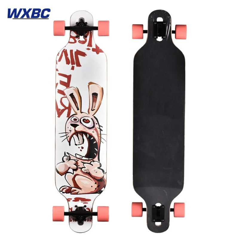 Manufacturer Direct Sale Freestyle Design High Quality Longboard Skateboard With Multiple Color For Adults