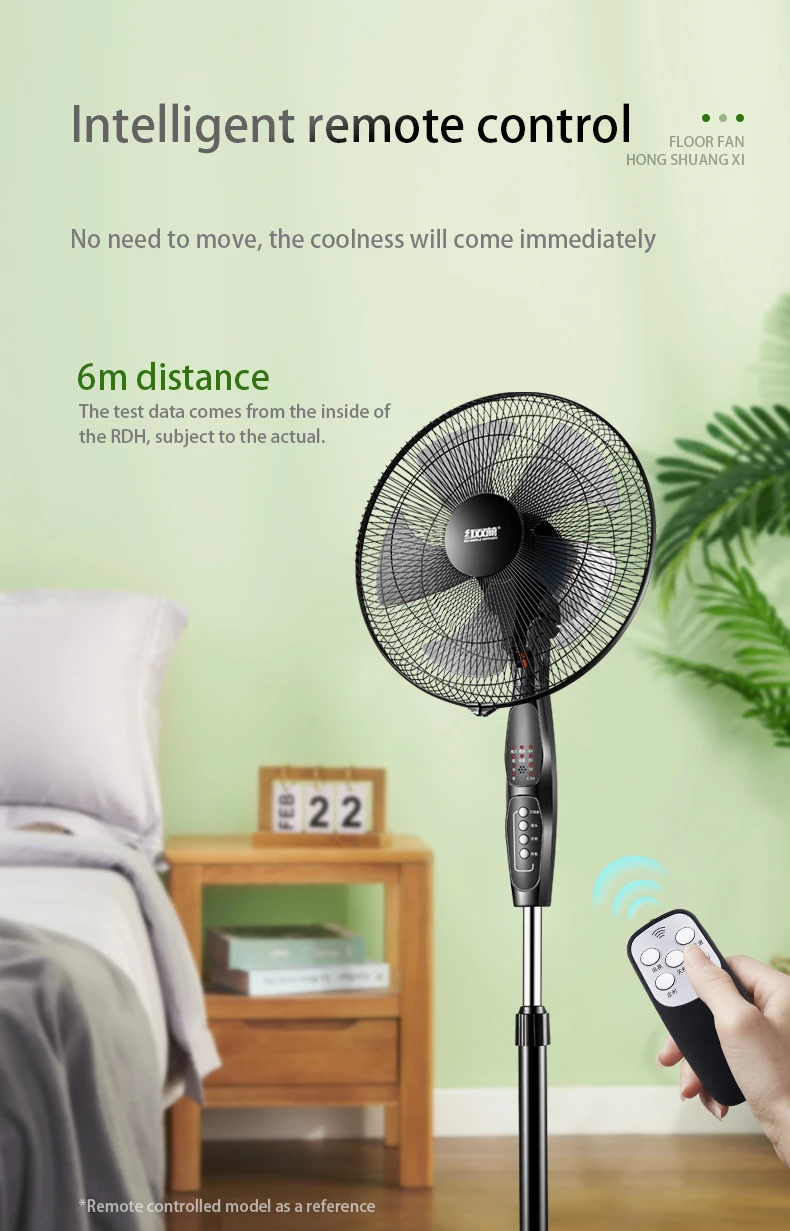 China Performance Adjustable Standing Fan Air Circulator Home Use Pedestal Stand Fans