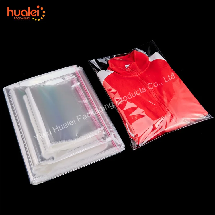 Custom Printed Frosted Self Adhesive Clear BOPP PP Plastic Cello Cellophane Scarf Stuffed Plush Toys OPP Packaging Bag