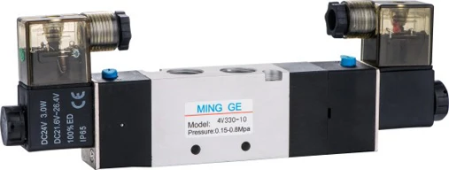 4V410-15 Electric Pneumatic Control Air Solenoid Valve 24V 12V 110V 220V 5 Way 1/2 Inch Pneumatic Solenoid Valve