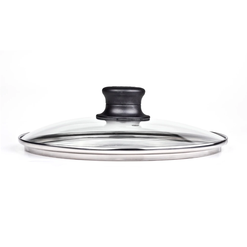 Изготовленные На Заказ высококачественные 24 см 28 термостойкие формовочные прозрачные стеклянные кастрюли и крышки