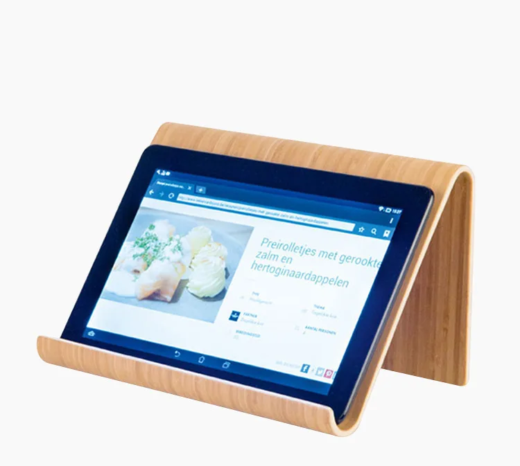 SmallOrders B514 Miniature universal wooden mobile phone tablet stand table top stand from Chinese factory Desk Holder