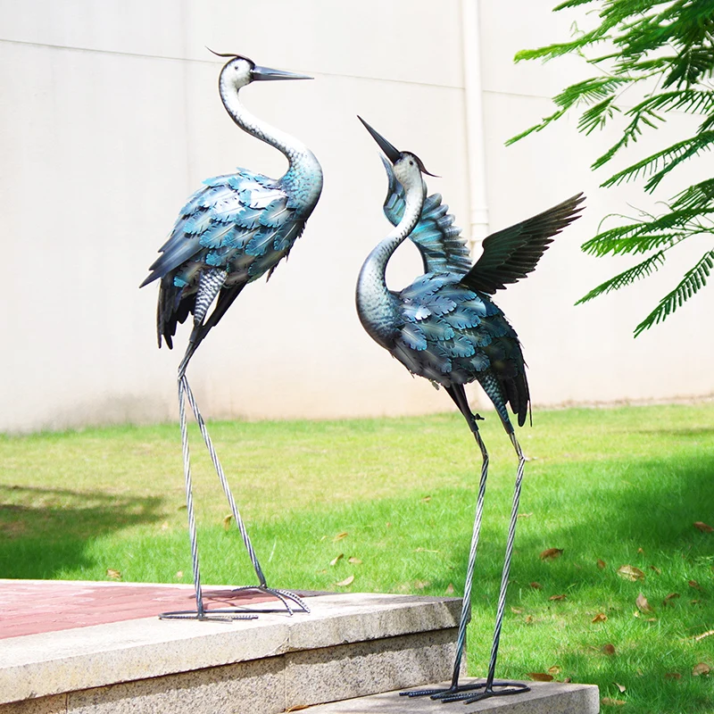 Crane garden decoration animal holiday living outdoor decorations garden decor bird crane garden statue
