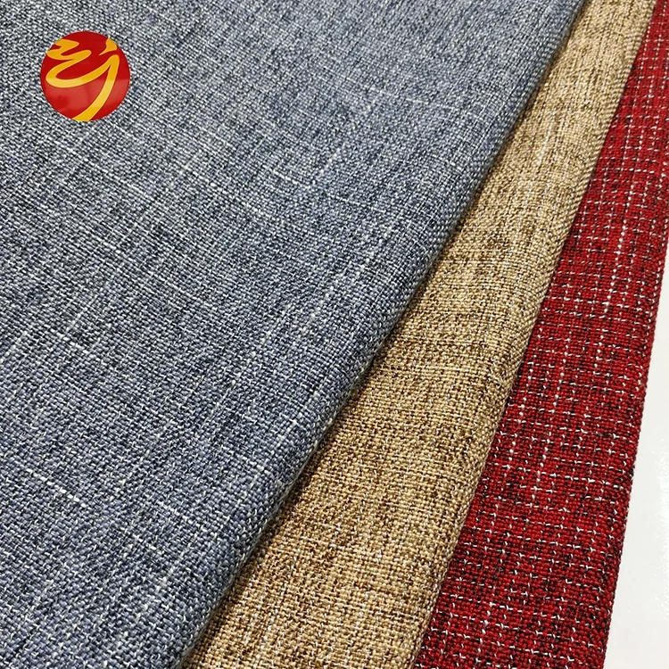 
Wholesale Chinese Cheap 100% Polyester Jute Faux Linen Sofa Fabric For Room Furniture 
