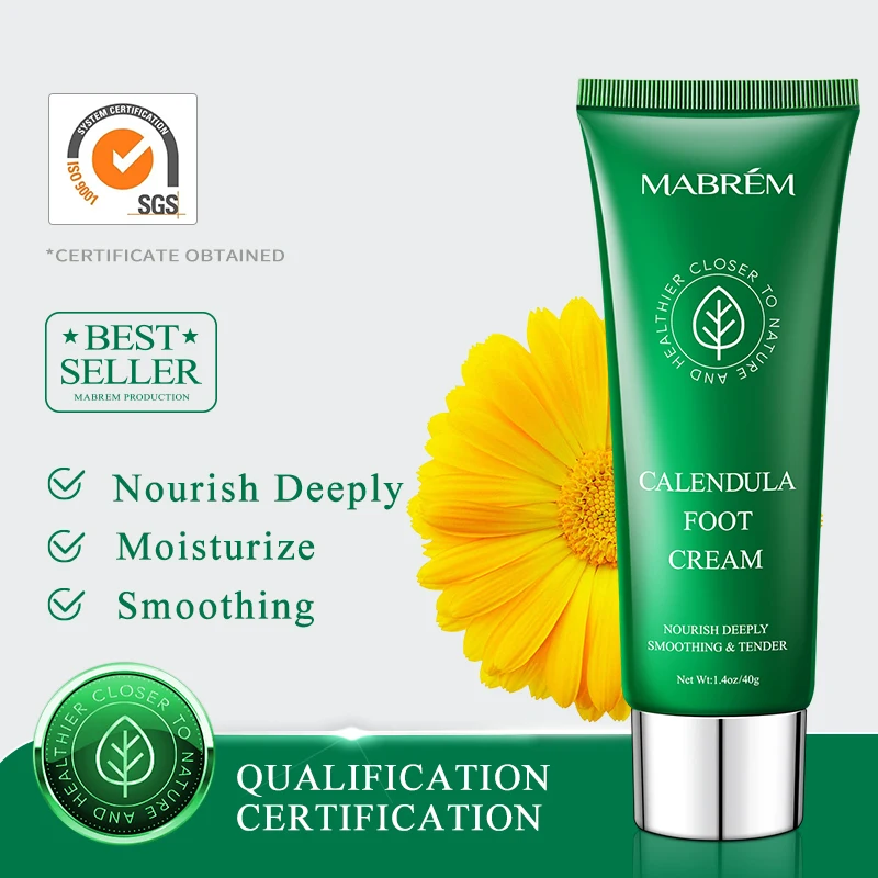 Foot Treatment Cream Whitening Anti-cracking Moisturizing Foot Care Exfoliating Scrub Anti-dry Repair Foot Cream Calendula Olive