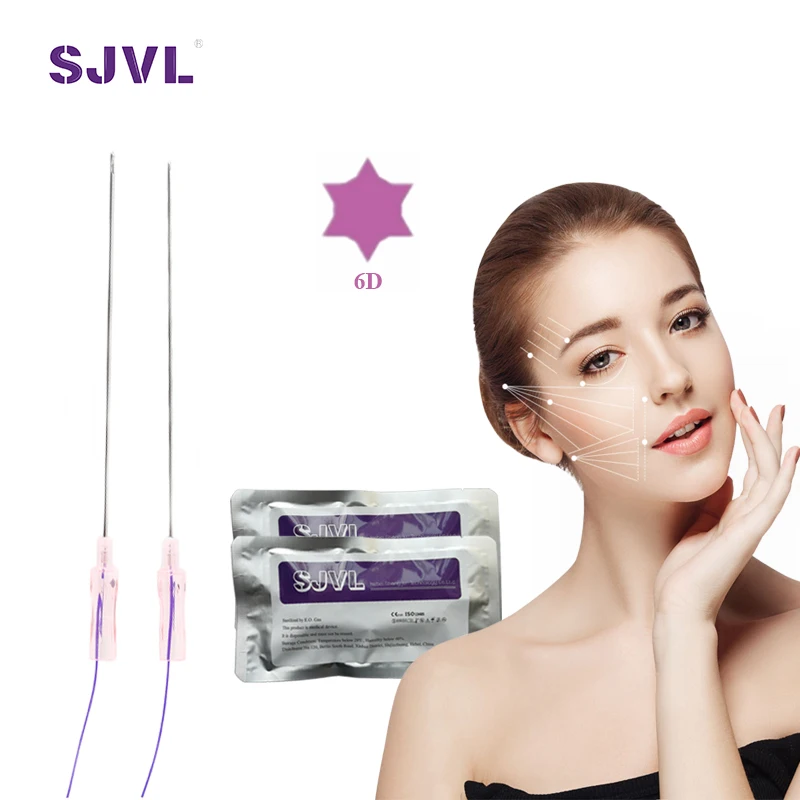 
Wholesale Korea 19g 120mm Ultra V Lifting 6d Nose Line Blunt Micro Cannula Cog Pdo Cobra Face Lift Thread 