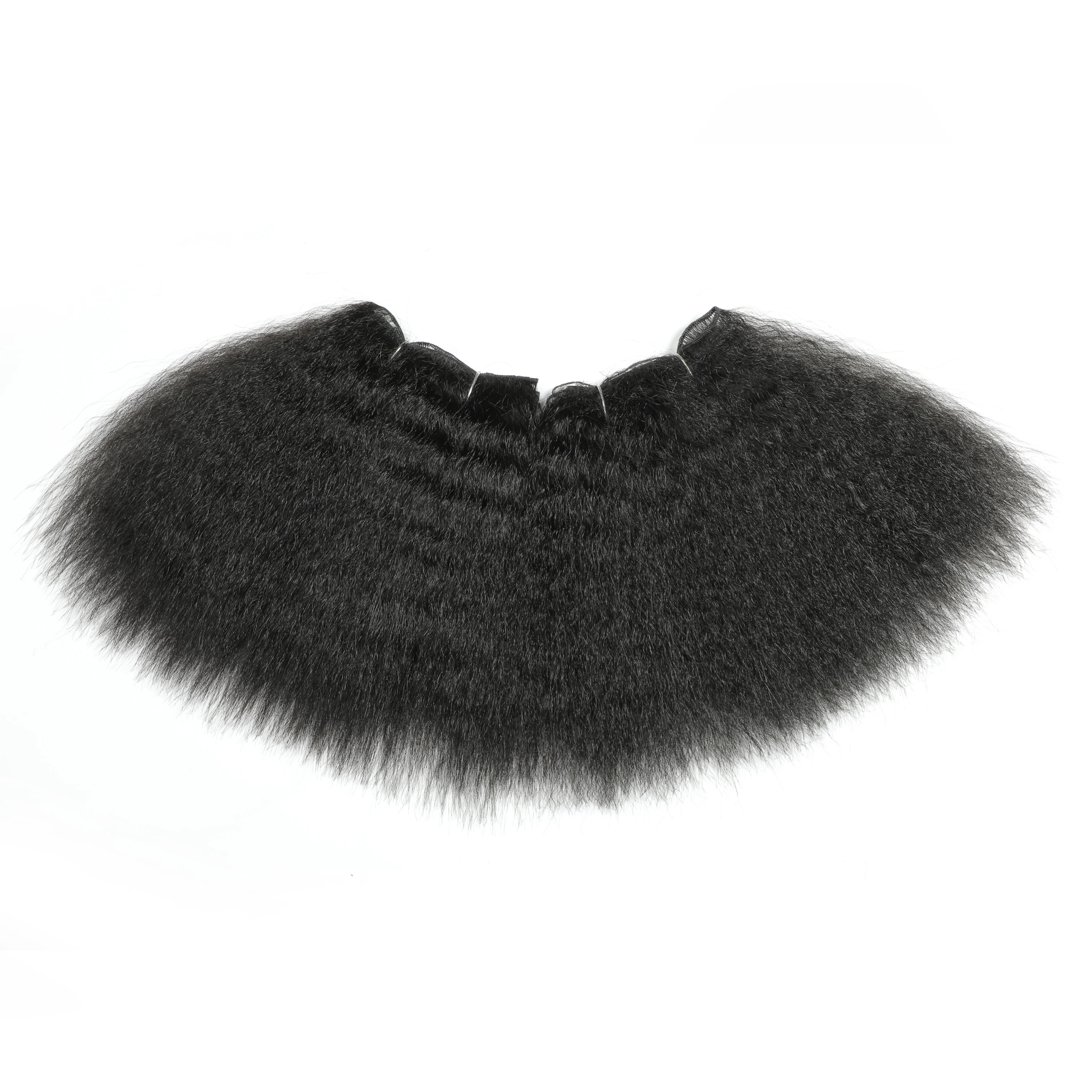 Wholesale Synthetic Bundles straight Hair Weave Extensions  Lace Frontal with hair Bundles Mixed Length Heat Resistant Fiber