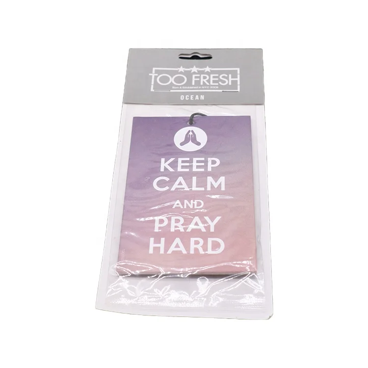 Hanging Car Freshener custom paper car air freshener