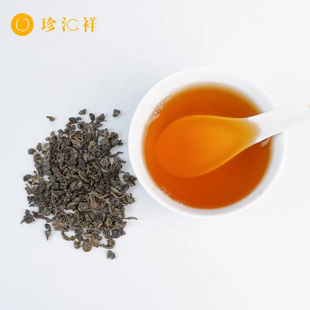Low cost green tea gunpowder 9373 Fresh tea from local Chinese supplier brand guarantees mellow taste