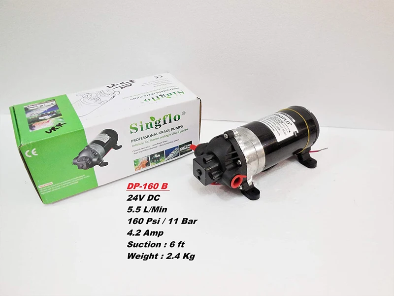Pressure water Pump Dp-160  Diaphragm water pump 12V  Flow 3.1L/min  Press. 35psi