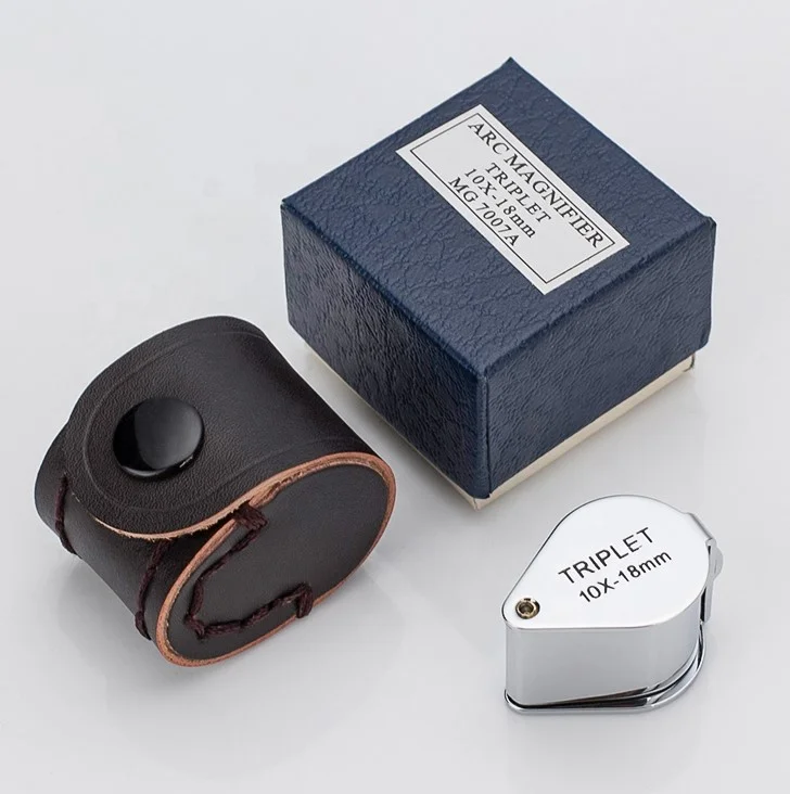
Superior quality Aluminium 10X18 Triplet Jewelry Loupe for Jewelry Diamond Tool 