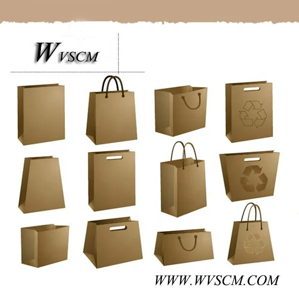 Wholesale Kraft Paper Bags for Shopping bags with Handles Customized Logo Printing Design Grocery Party Gift