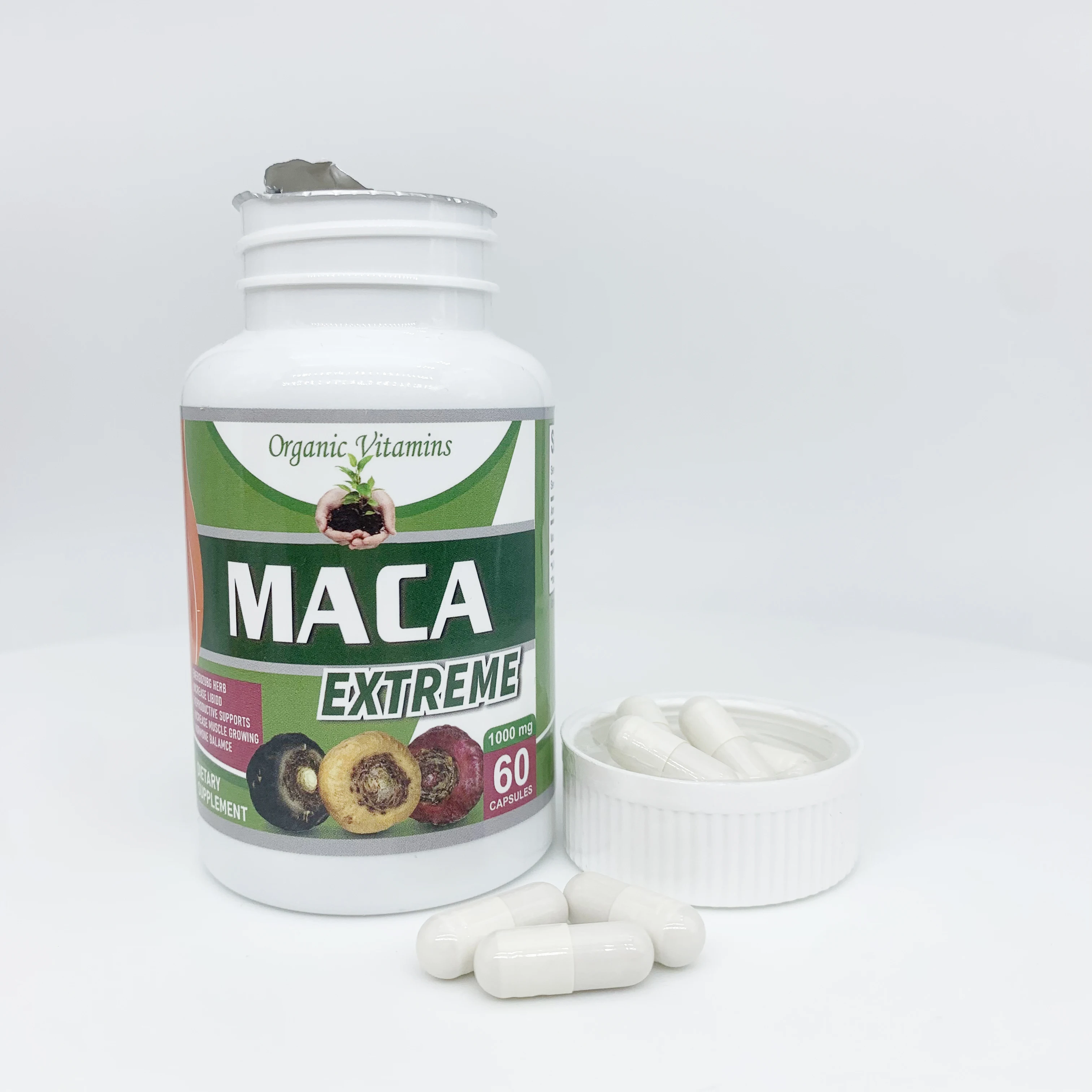 Экстракт ODM OEM maca 60 шт. травяные добавки порошок для корней маки лечебные таблетки органические экстремальных капсул