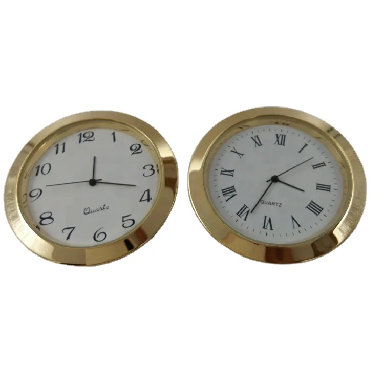 Highquality Mini Insert Clock with Japanese Quartz Movement 50mm