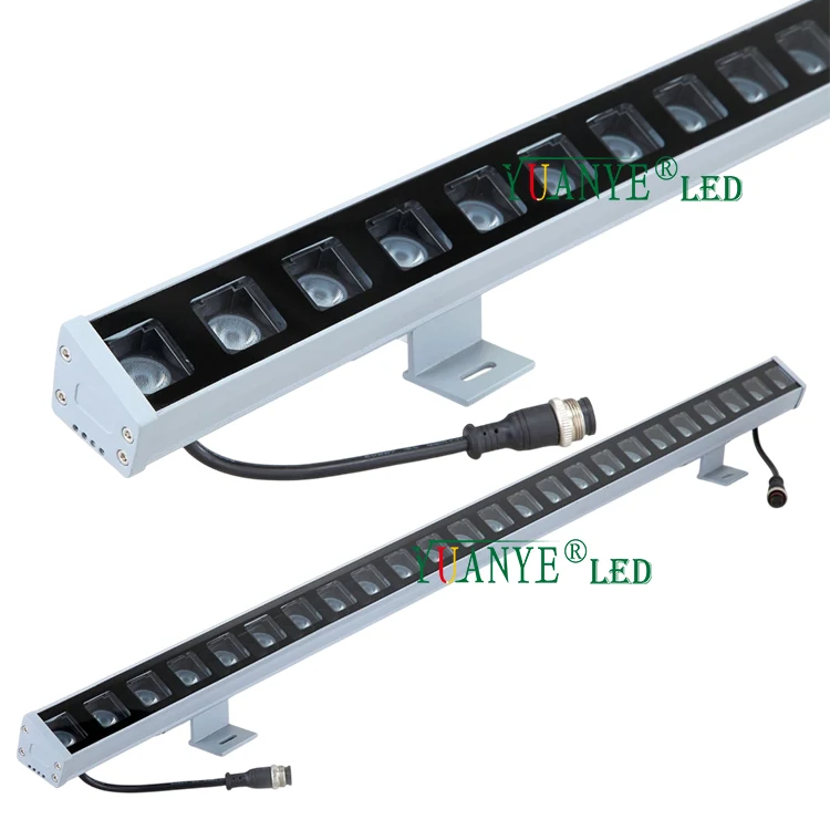 W42mm H74mm Асимметричный угловой светильник IP67 освещение для лица DMX512 PWM RGBW линейный