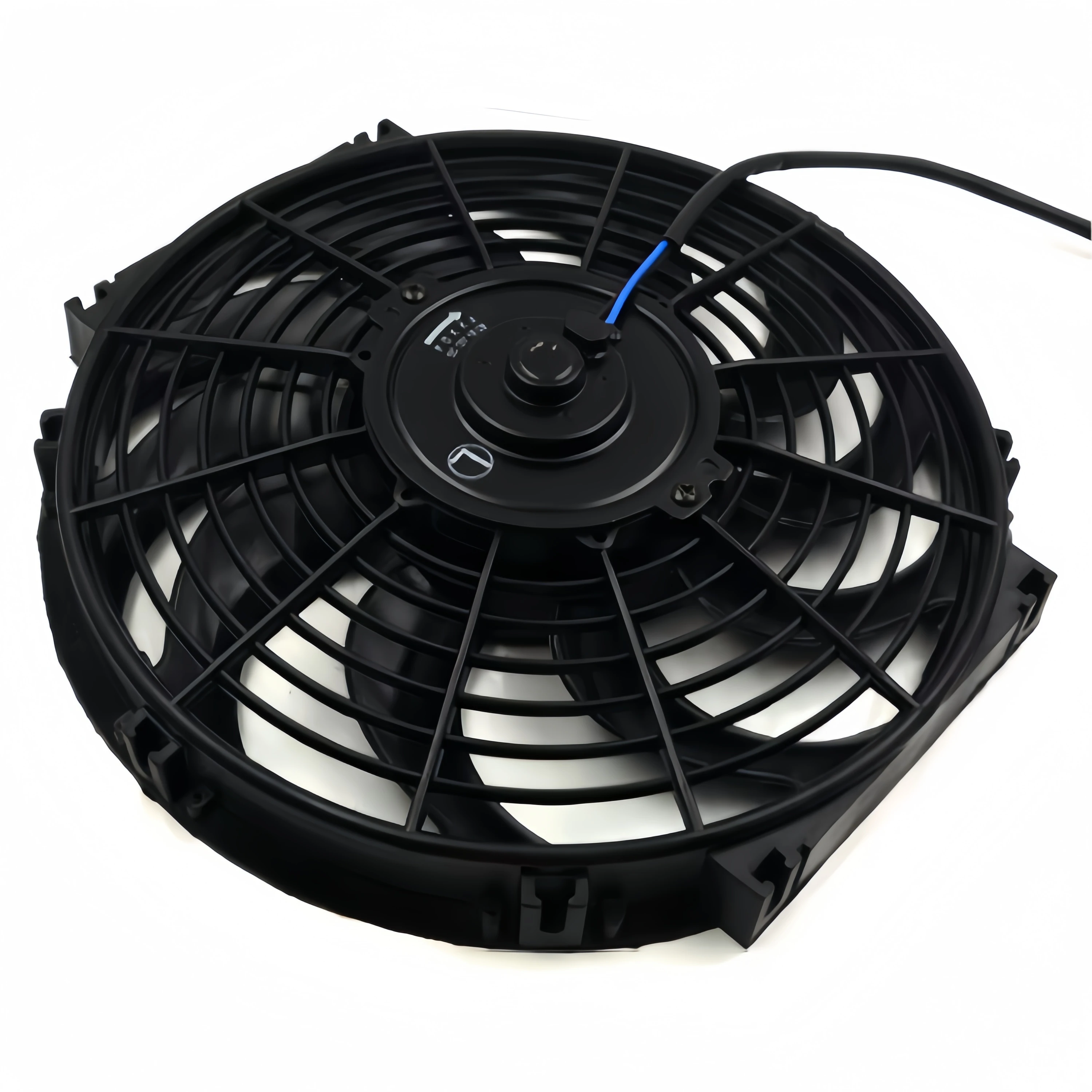 RGFROST 12 Inch Universal 12V 90W Electric Radiator AUTO FAN Mounting Kit Cars Buses AC Curve Leaves Air Conditioning System