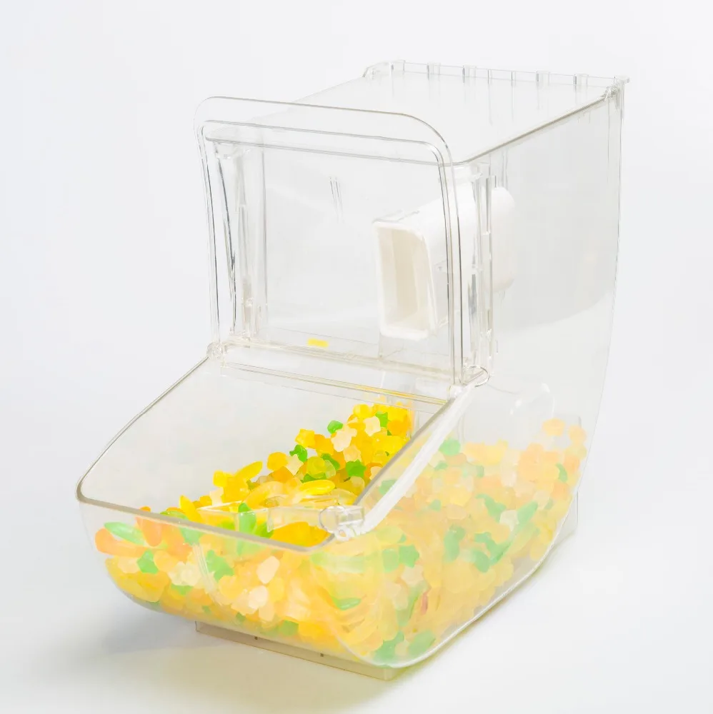 Popular High Clear Bulk Food Bin Candy Bin Scoop Bin