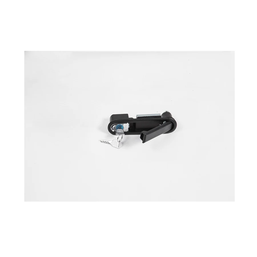 Network cabinet spring handle door lock black