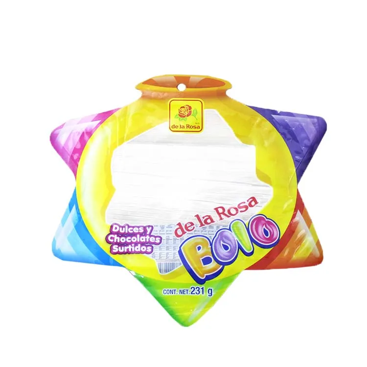 Print Packaging Candy and sugar 3.5g edible smell proof Irregular Special Plastic Die Cut Custom Shaped Mylar Bags