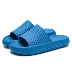 VIP Women Thick Platform Slippers Summer Beach Eva Soft Sole Slide Sandals Leisure Men Ladies Indoor Bathroom Anti-slip Shoes
