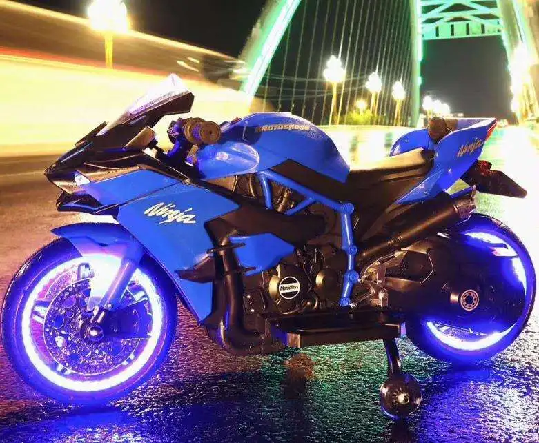 Kids Electric Motorcycle Kids Bike Factory Price With LED Lights Three Wheels Motorbike For Kids To Drive