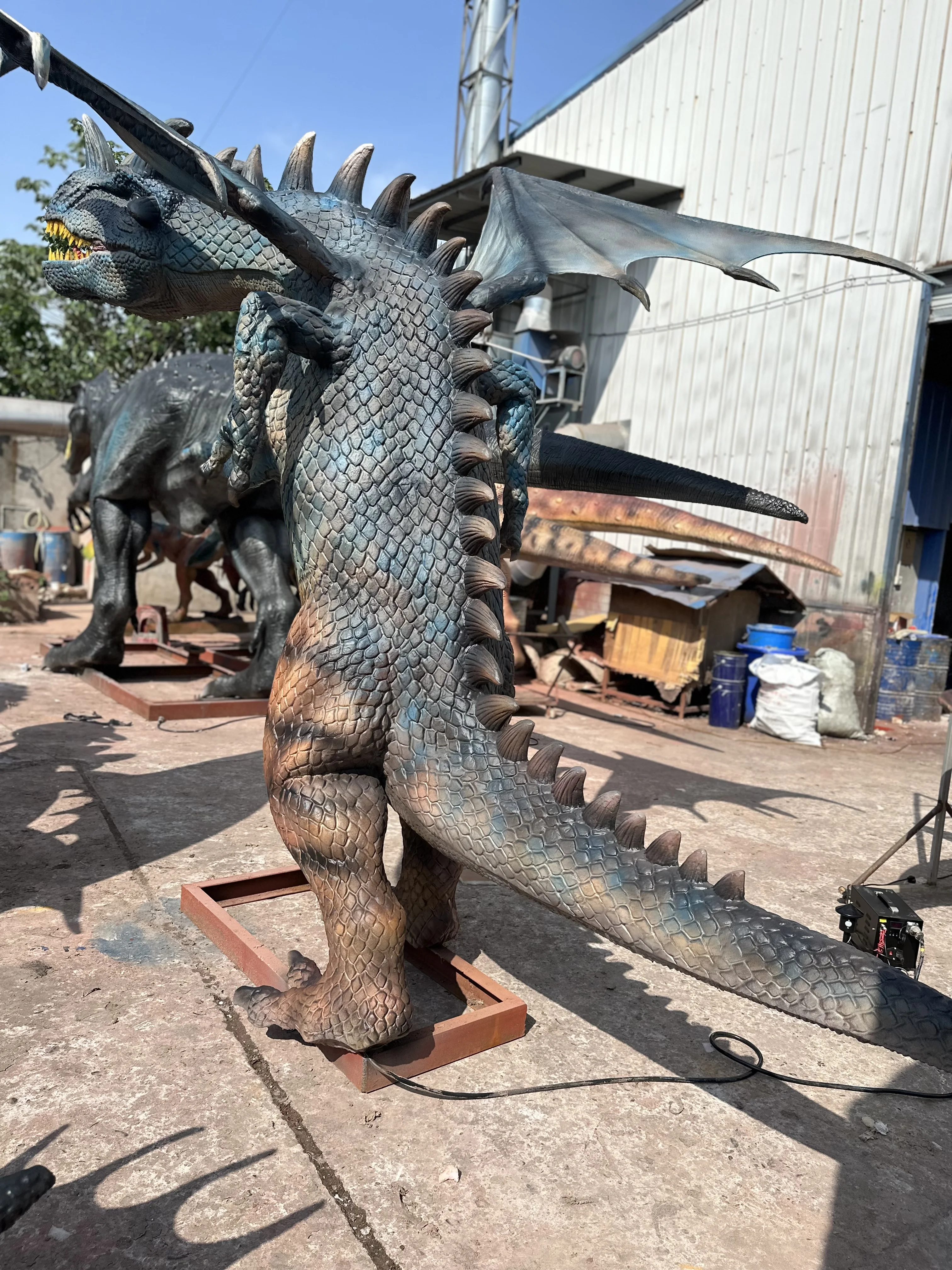 Dino523 Theme Park Robotic Mechanical Moving simulation Large Dragon Model for Sale