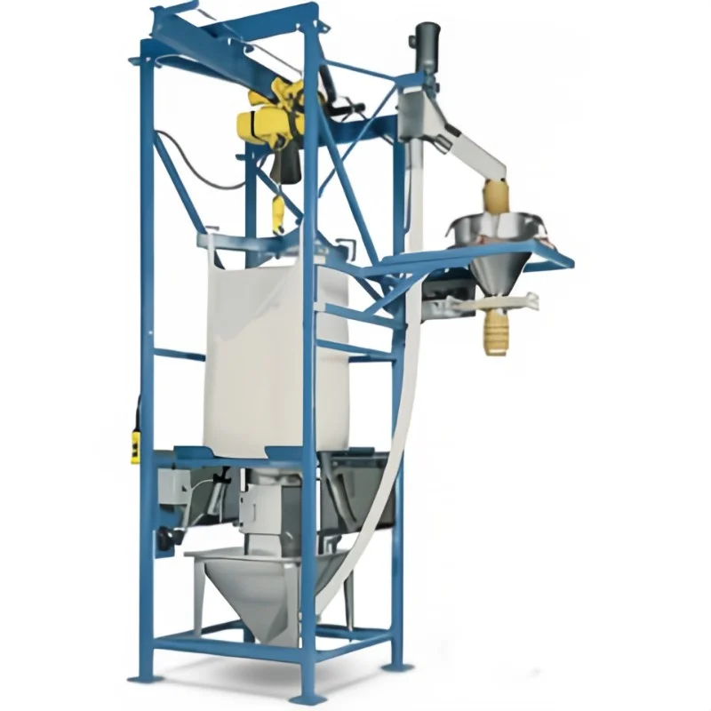 Powder Granule Material Bulk  Ton dust-free big bag discharge station open sacks machine